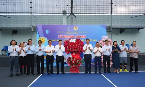 Sân pickleball mới tại Viện Dầu khí Việt Nam: Không gian rèn luyện sức khỏe, kết nối và lan tỏa văn hóa doanh nghiệp