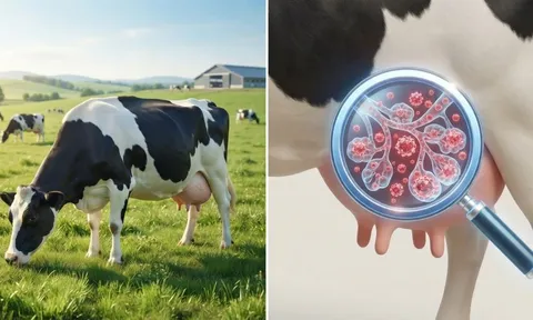 Giải mã cơ chế virus H5N1 ẩn náu trong bầu vú bò sữa