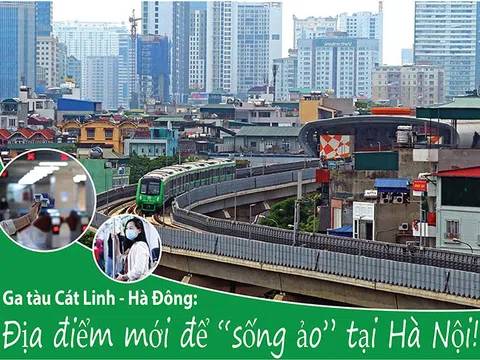 Ga tàu Cát Linh - Hà Đông, địa điểm mới để “sống ảo” tại Hà Nội!