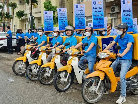 Lễ ra quân hưởng ứng Tháng vận động triển khai BHXH toàn dân - Truyền thông, vận động người dân tham gia BHXH tự nguyện, BHYT hộ gia đình