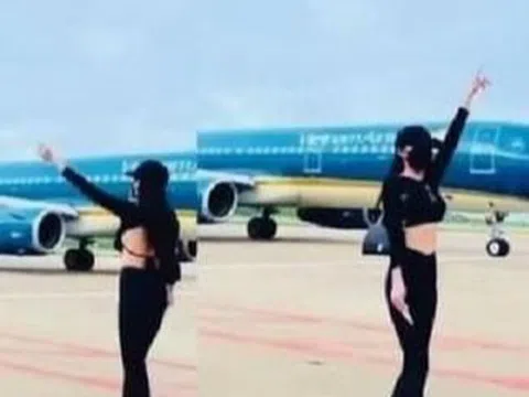 Cô gái nhảy múa trước tàu bay đang lăn có thể bị xử lý như thế nào?