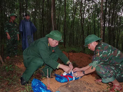 Thừa Thiên Huế: Cất bốc, quy tập được 1 hài cốt liệt sĩ tại xã Phú Sơn