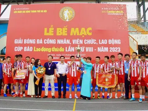 Giải bóng đá Cúp báo Lao động Thủ đô ngày càng được nâng cao thương hiệu và chất lượng