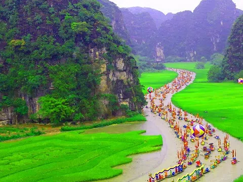 "Sắc vàng Tam Cốc - Tràng An" nơi Nam thiên đệ nhị động