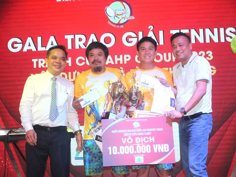 Giải Tennis tranh cúp An Hiệp Phát 2023: Hơn 600 triệu đồng đóng góp vào quỹ thiện nguyện