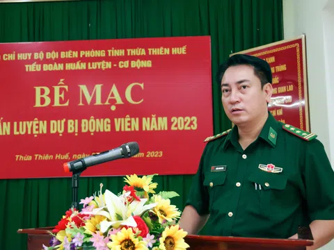 BĐBP Thừa Thiên Huế bế mạc huấn luyện dự bị động viên năm 2023