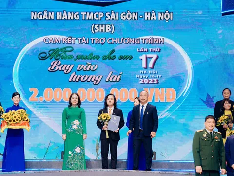 SHB ủng hộ 2 tỷ đồng góp phần mang “mùa xuân cho em” dịp Tết Nhâm Thìn