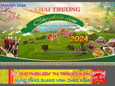 Tưng bừng khai trương “Chợ phiên đêm” Hồi Xuân