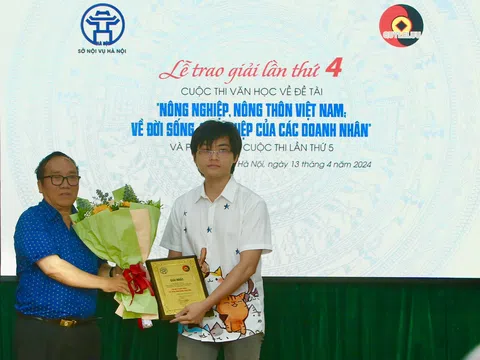 Trao giải lần thứ 4 Cuộc thi Văn học Quỹ Lê Lựu về đề tài “Nông nghiệp, nông thôn Việt Nam về đời sống, sự nghiệp của các doanh nhân”