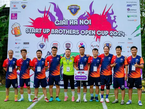 Giải bóng đá Hà Nội Startup Brother Open CUP 2024: Gắn kết doanh nghiệp, lan tỏa tinh thần thể thao