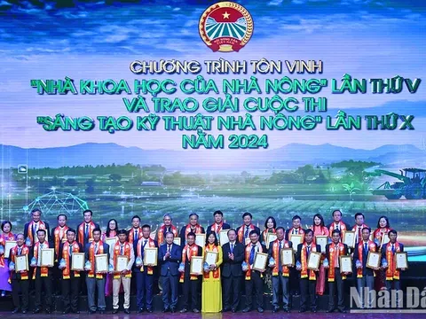 Tôn vinh các "Nhà khoa học của nhà nông" năm 2024