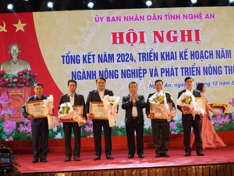 Tổng sản phẩm GRDP nông, lâm, ngư nghiệp năm 2024 của tỉnh Nghệ An đạt 46.696 tỷ đồng