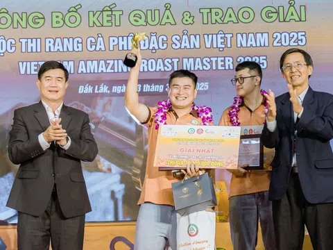 Trao giải Cuộc thi Rang cà phê đặc sản Việt Nam 2025