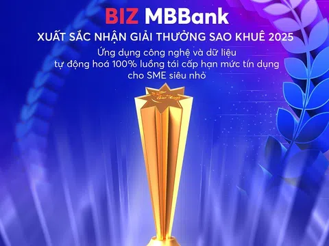 Sản phẩm vay vốn tín chấp dựa trên dữ liệu của Biz MBBank được đánh giá 5 sao