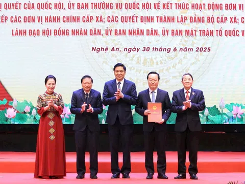 Nghệ An: Chính thức vận hành mô hình chính quyền 2 cấp hoàn tất sắp xếp đơn vị hành chính