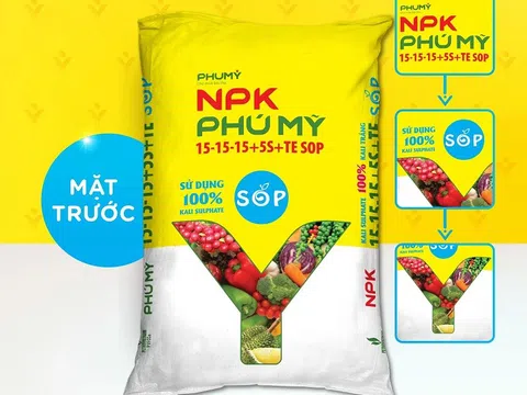 Nhà sản xuất phân bón Phú Mỹ ra mắt sản phẩm mới NPK PHÚ MỸ 15-15-15+5S+TE SOP sử dụng 100% Kali Sulphate