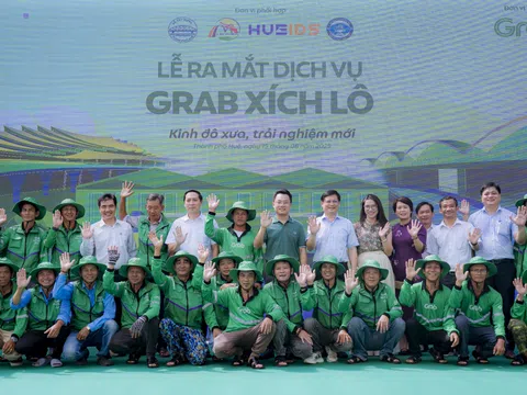 TP Huế ra mắt dịch vụ Grab Xích lô thân thiện với môi trường