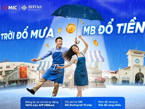 MB ra mắt gói bảo hiểm thời tiết theo chỉ số lượng mưa