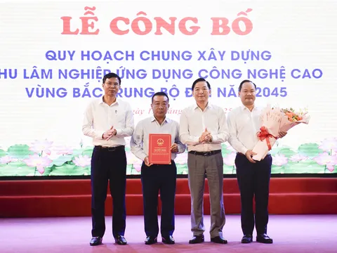 Công bố Quy hoạch chung xây dựng Khu lâm nghiệp ứng dụng công nghệ cao vùng Bắc Trung Bộ đến năm 2045
