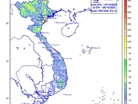 Mưa lớn khu vực Bắc Bộ và Thanh Hóa
