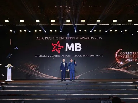 MB lần thứ sáu liên tiếp được vinh danh “Doanh nghiệp xuất sắc châu Á” năm 2025