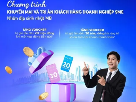 Tri ân cộng đồng doanh nghiệp nhỏ và vừa nhân dịp sinh nhật MB