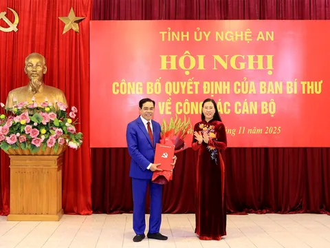 Chủ tịch UBND tỉnh Hà Tĩnh được chỉ định giữ chức Phó Bí thư Tỉnh ủy Nghệ An