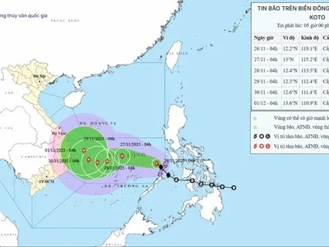 Chủ động ứng phó với bão số 15 (Koto) trên Biển Đông