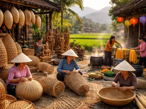 Phát triển bền vững nghề truyền thống trong xây dựng kinh tế nông thôn gắn với bảo tồn bản sắc văn hóa