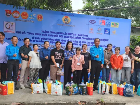 TP.HCM: Phường Trung Mỹ Tây phát động tháng chăm lo cho người lao động