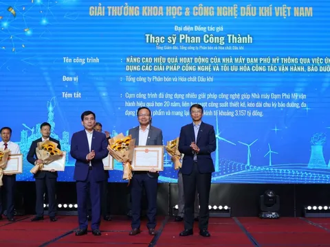 PVFCCo - Phú Mỹ thắng lớn giải khoa học công nghệ dầu khí