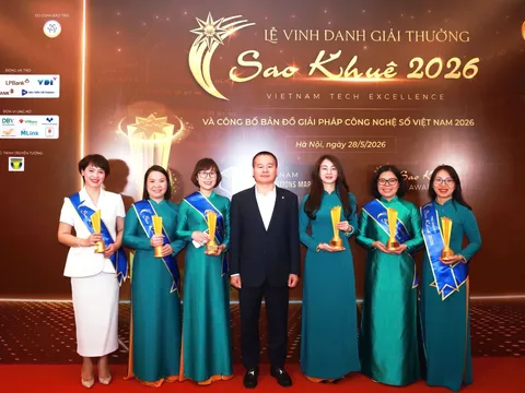 6 giải pháp ngân hàng số của BIDV đạt giải Sao Khuê 2026