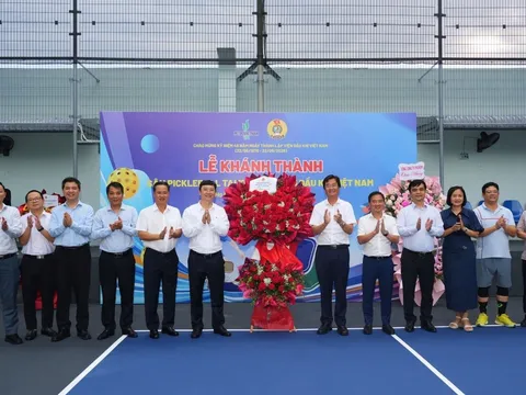Sân pickleball mới tại Viện Dầu khí Việt Nam: Không gian rèn luyện sức khỏe, kết nối và lan tỏa văn hóa doanh nghiệp