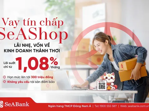 SeABank ra mắt gói vay tín chấp SeAShop: Giải pháp vốn cho hộ kinh doanh